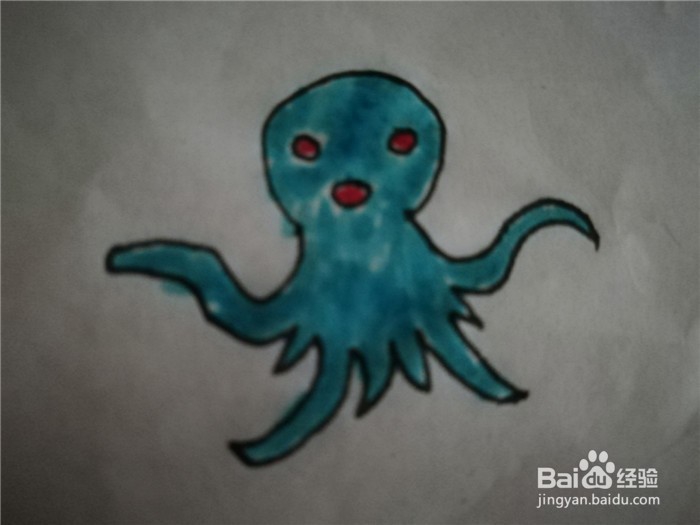 怎么样用简笔画画章鱼