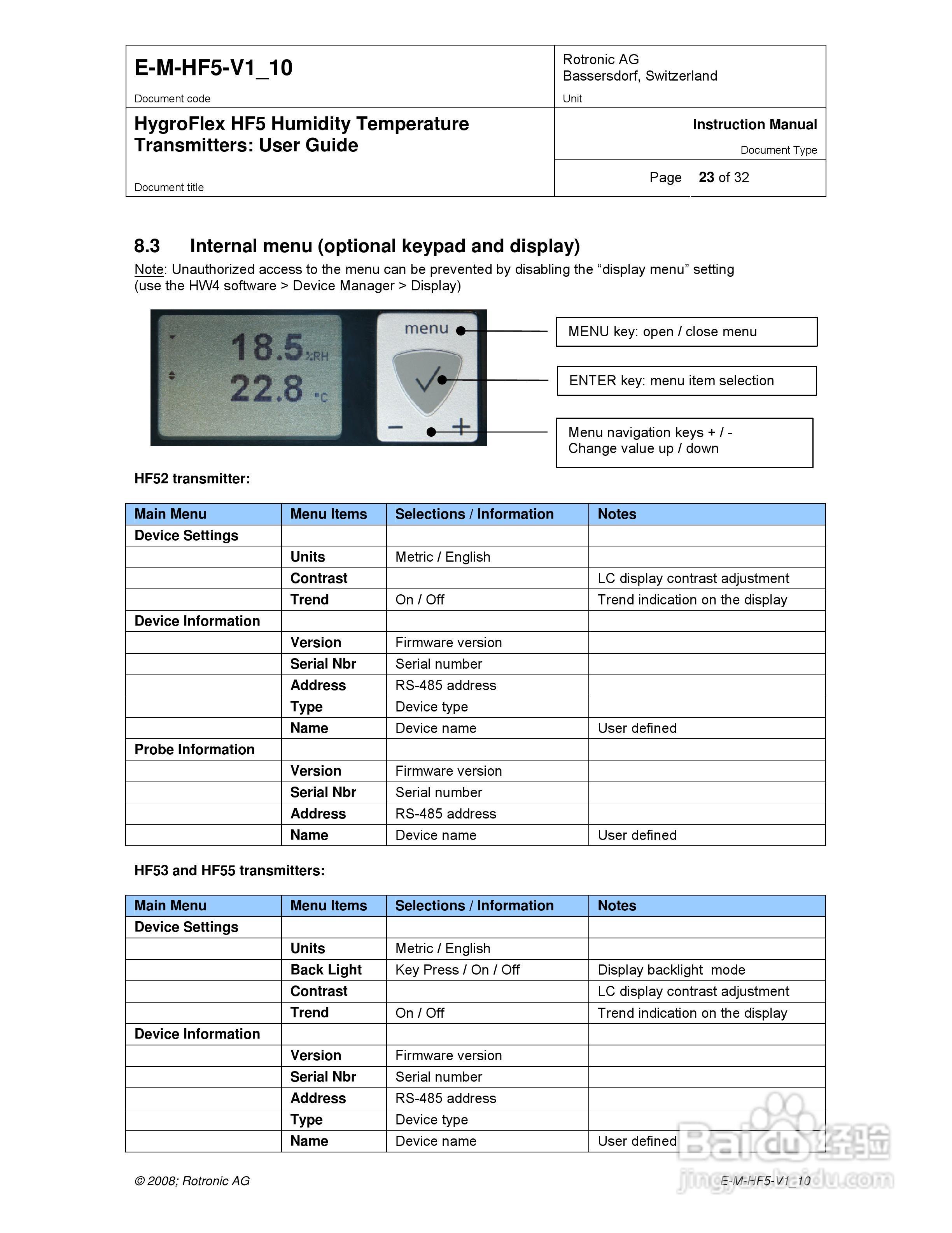 HF5工业温湿度变送器操作手册:[3]