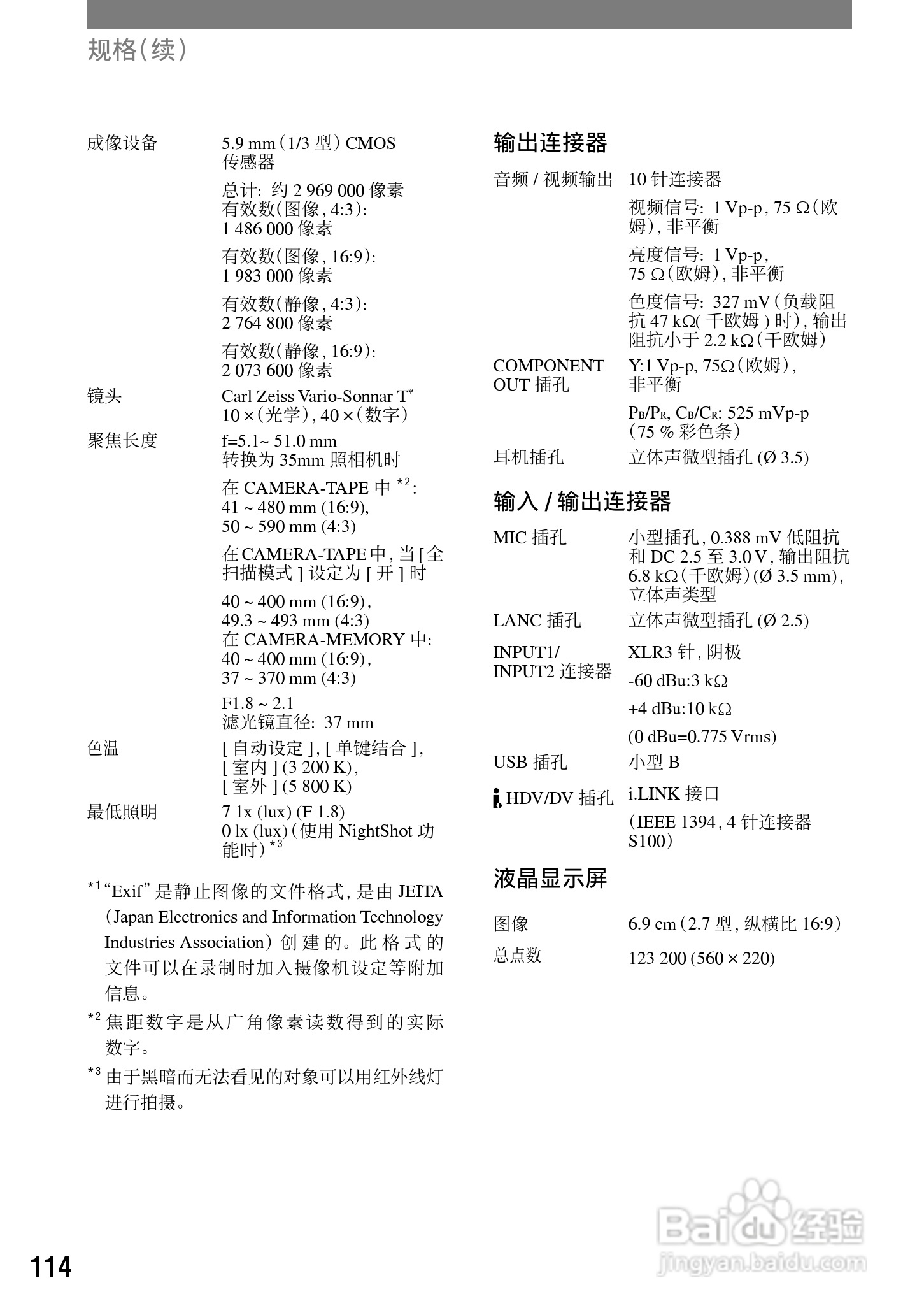 HVR-A1C 高清晰度数字摄录一体机用户手册:[12]