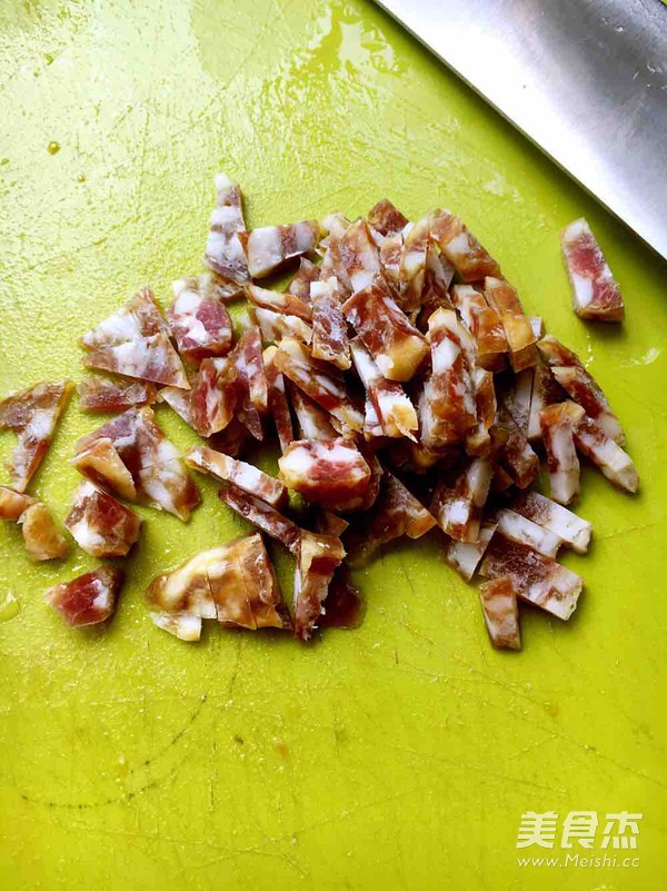 香肠玉米青菜炒饭