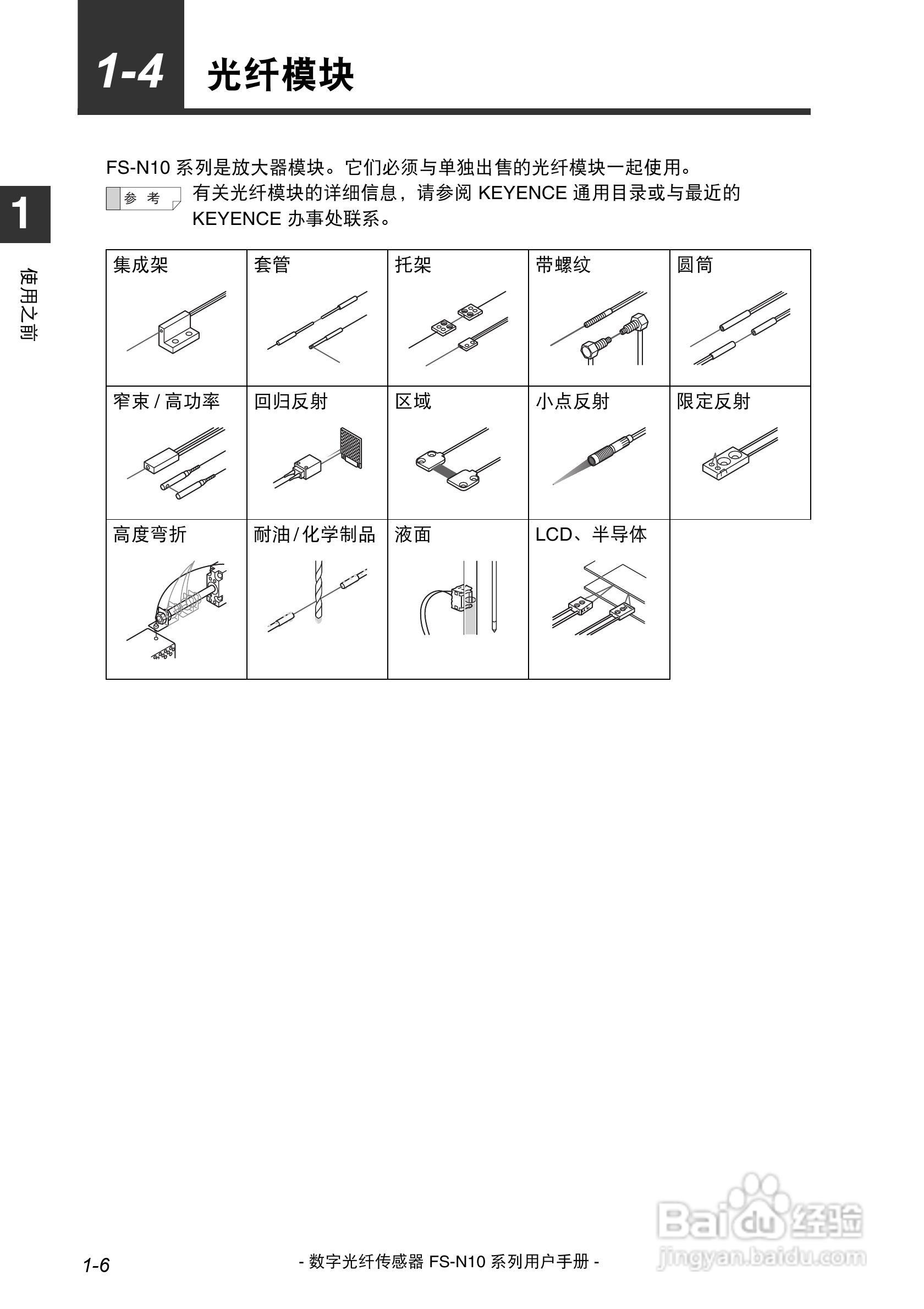 基恩士FS-N10数字光纤传感器用户手册:[2]