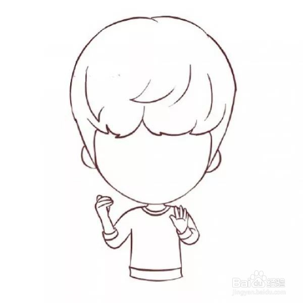 如何画Q版的鹿晗
