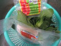 家乡青菜香肠饭的做法