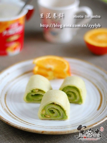 易做小吃——青豆泥卷饼