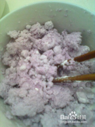 紫甘蓝梅花糕怎么做