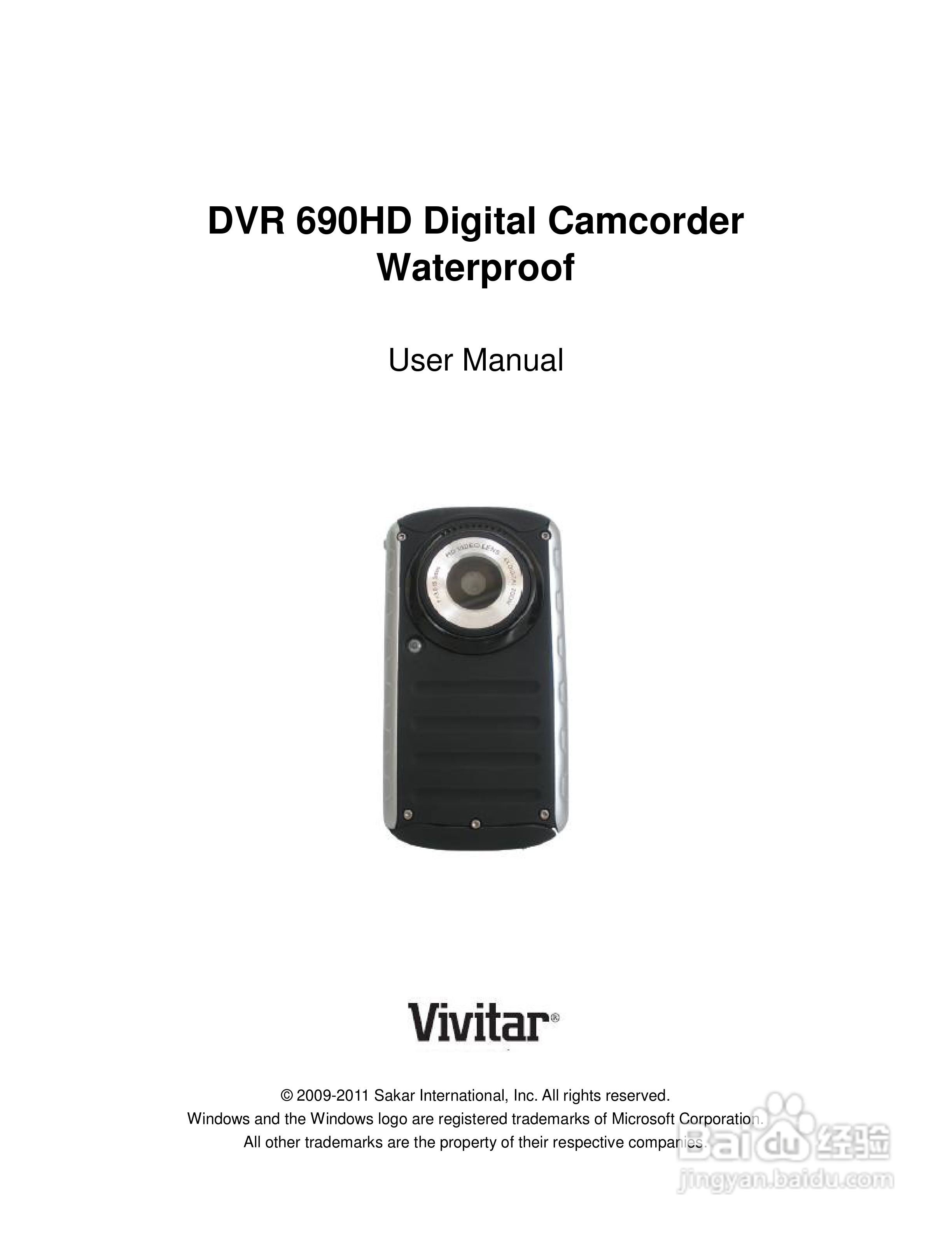 威达Vivitar DVR 690HD数码摄像机使用说明书:[1]