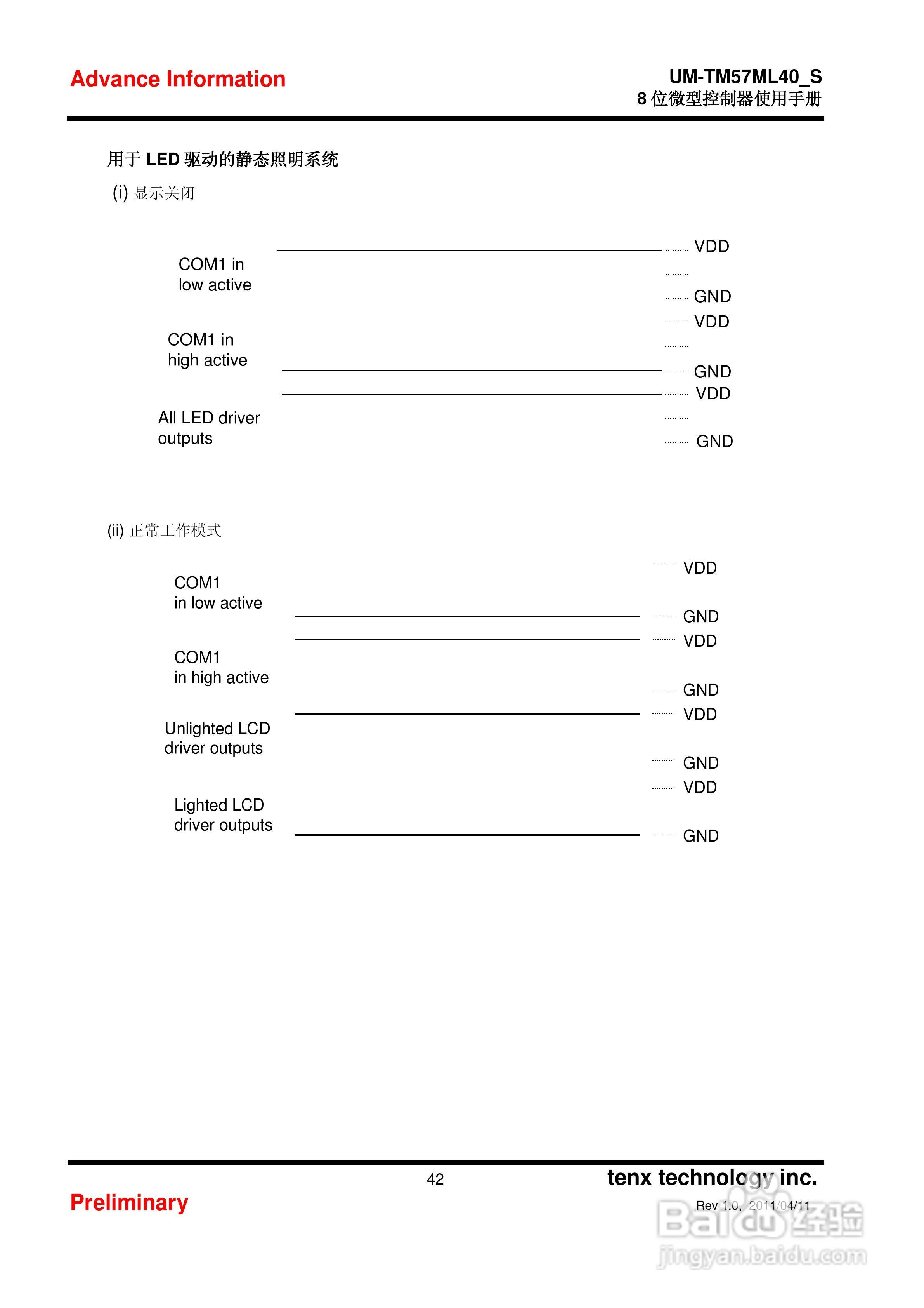 Preliminary TM57ML40 8位微型控制器使用手册:[5]