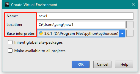 Pycharm集成开发环境创建python虚拟环境