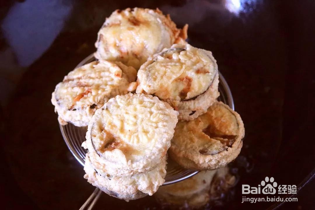 酥炸茄盒的做法