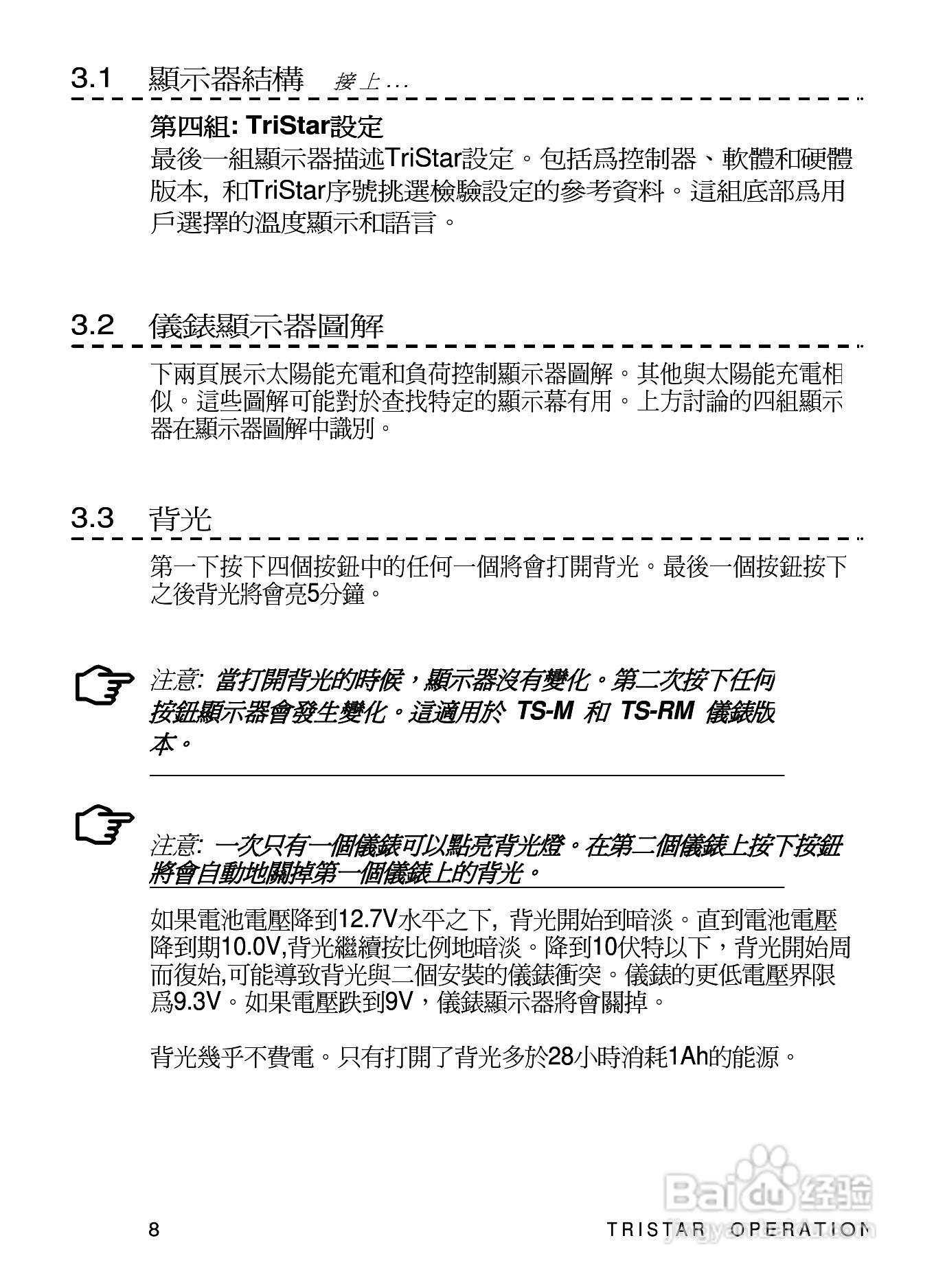 TRISTAR TS-M TS-RM数位控制器安装和操作手册:[2]