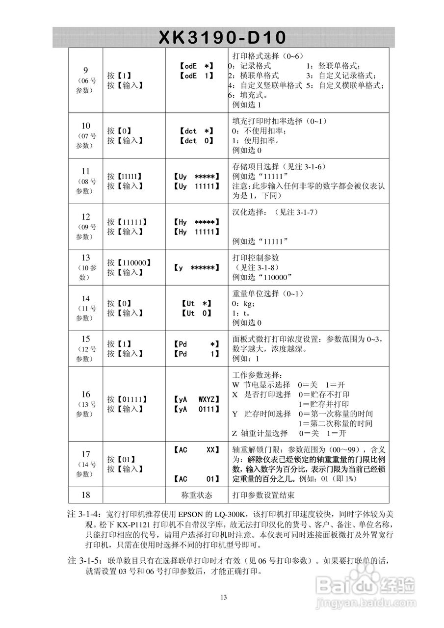 XK3190-D10型称重仪表显示器使用说明书:[2]