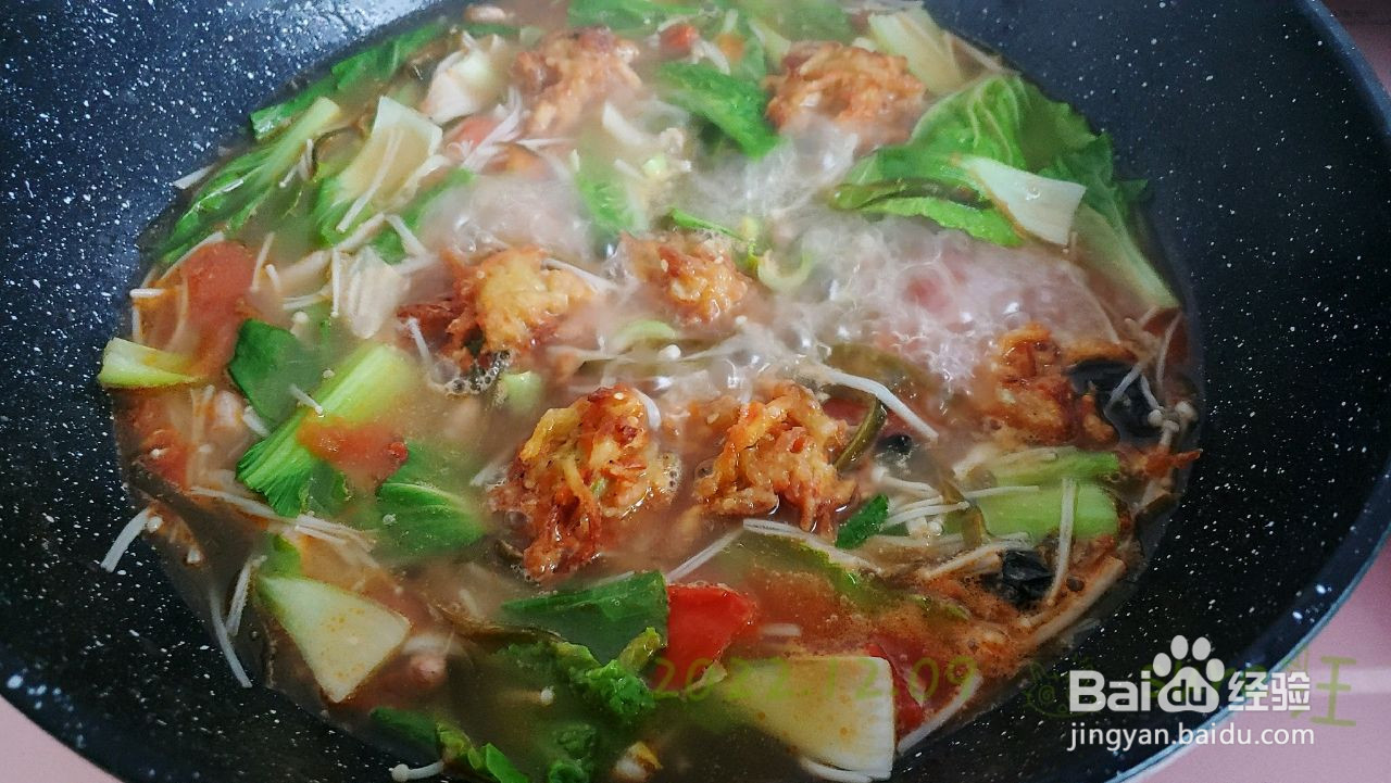 素烩萝卜丸茄汤的做法