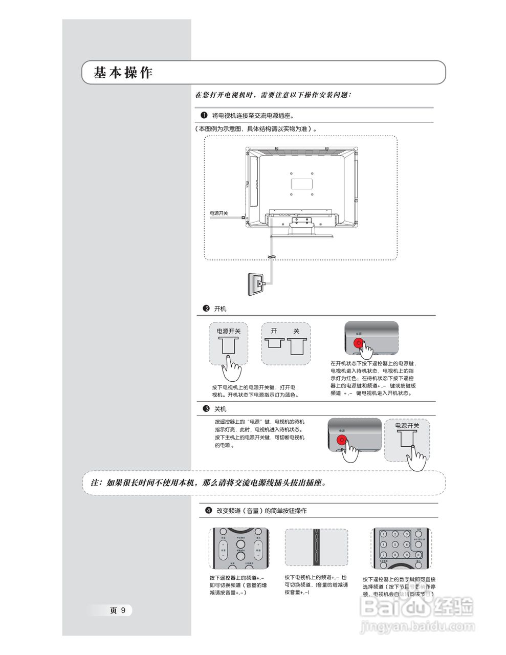 熊猫电子L22M01液晶彩色电视机说明书