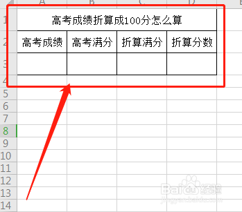 高考成绩折算成100分怎么算