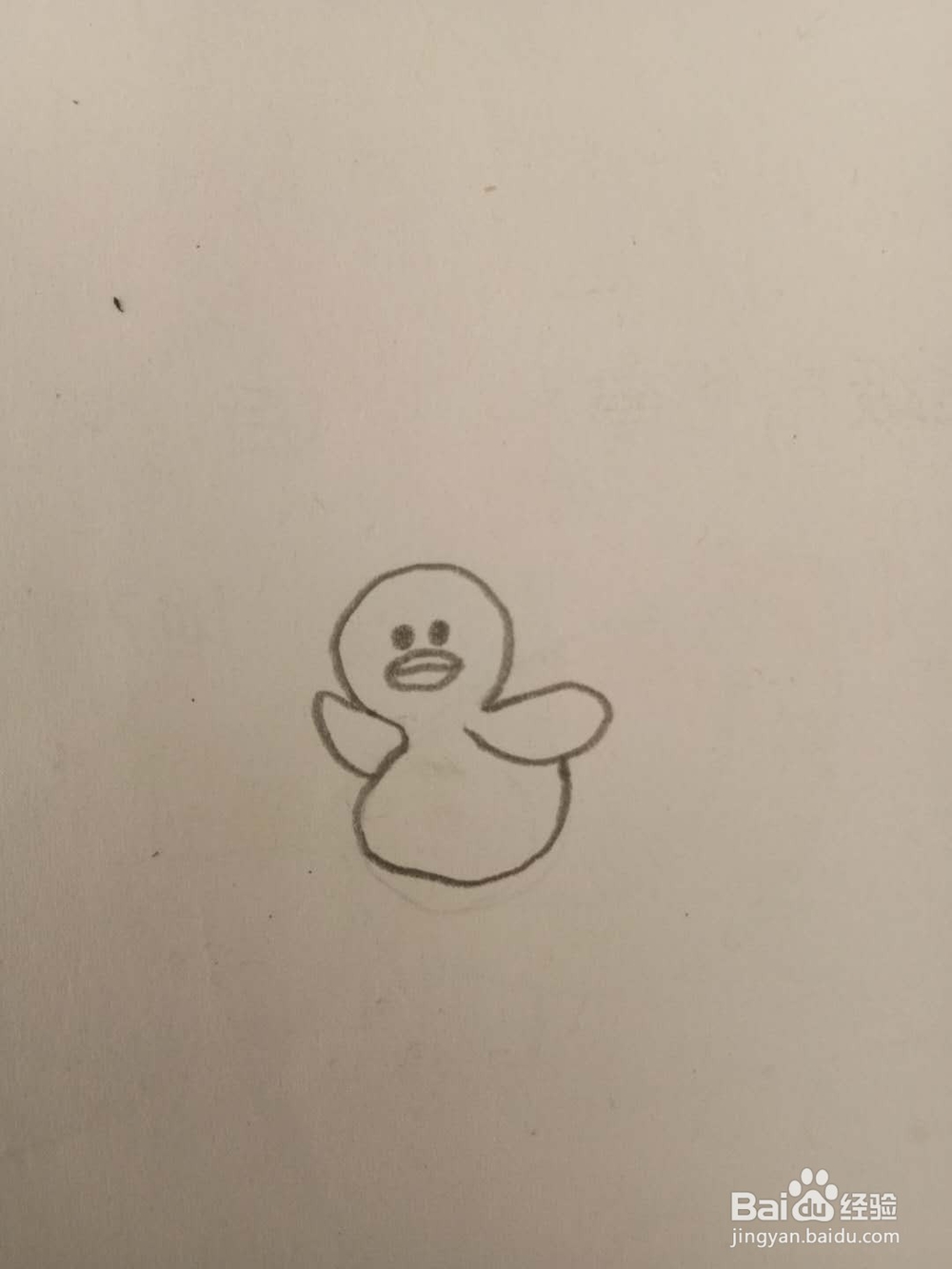 儿童简笔画小黄鸭