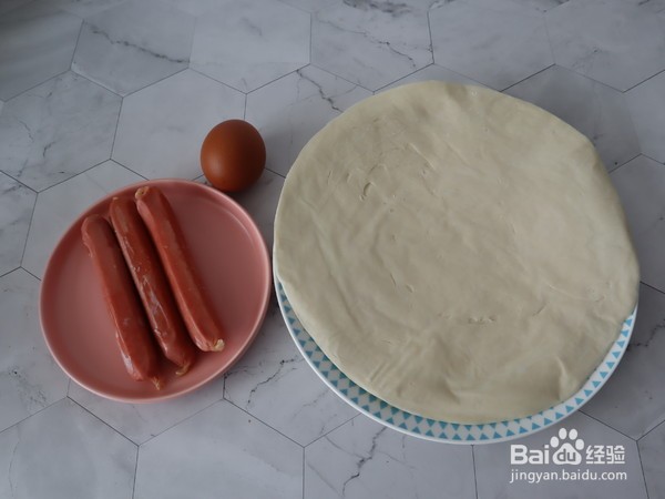 手抓饼酥皮热狗的做法