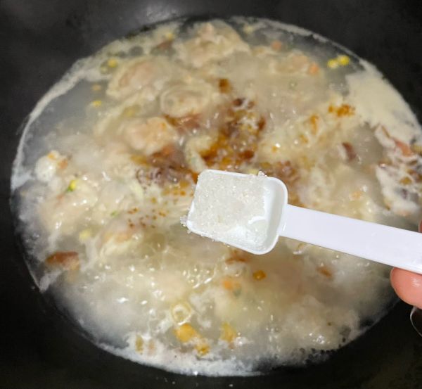 青菜海鲜饺子汤