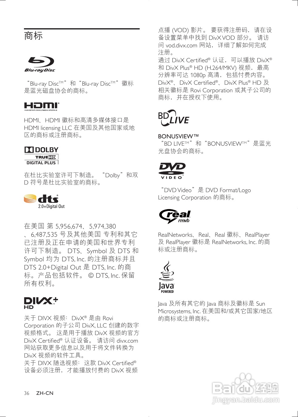 飞利浦BDP2900/93蓝光播放机使用说明书:[1]