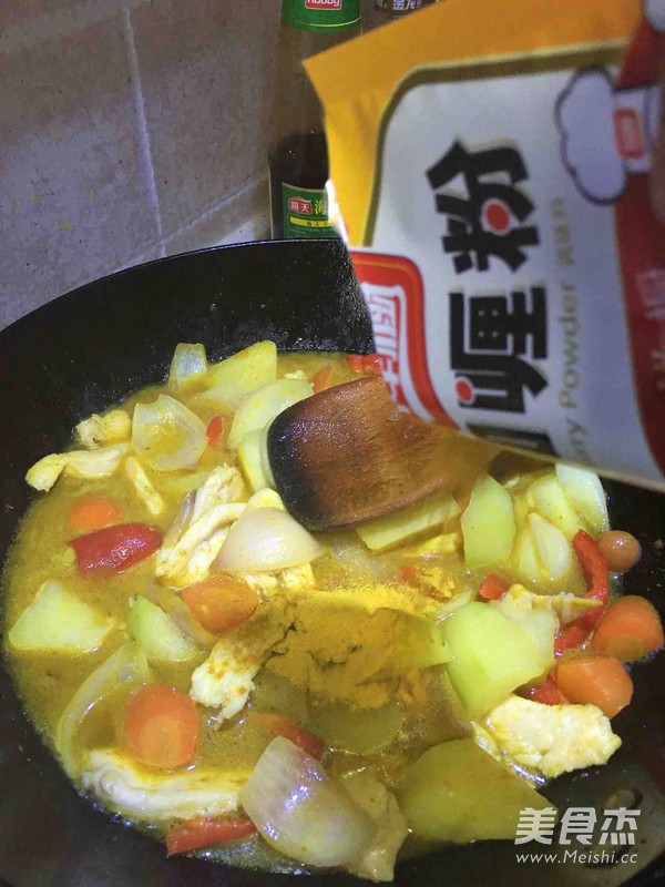 咖喱鸡肉的做法