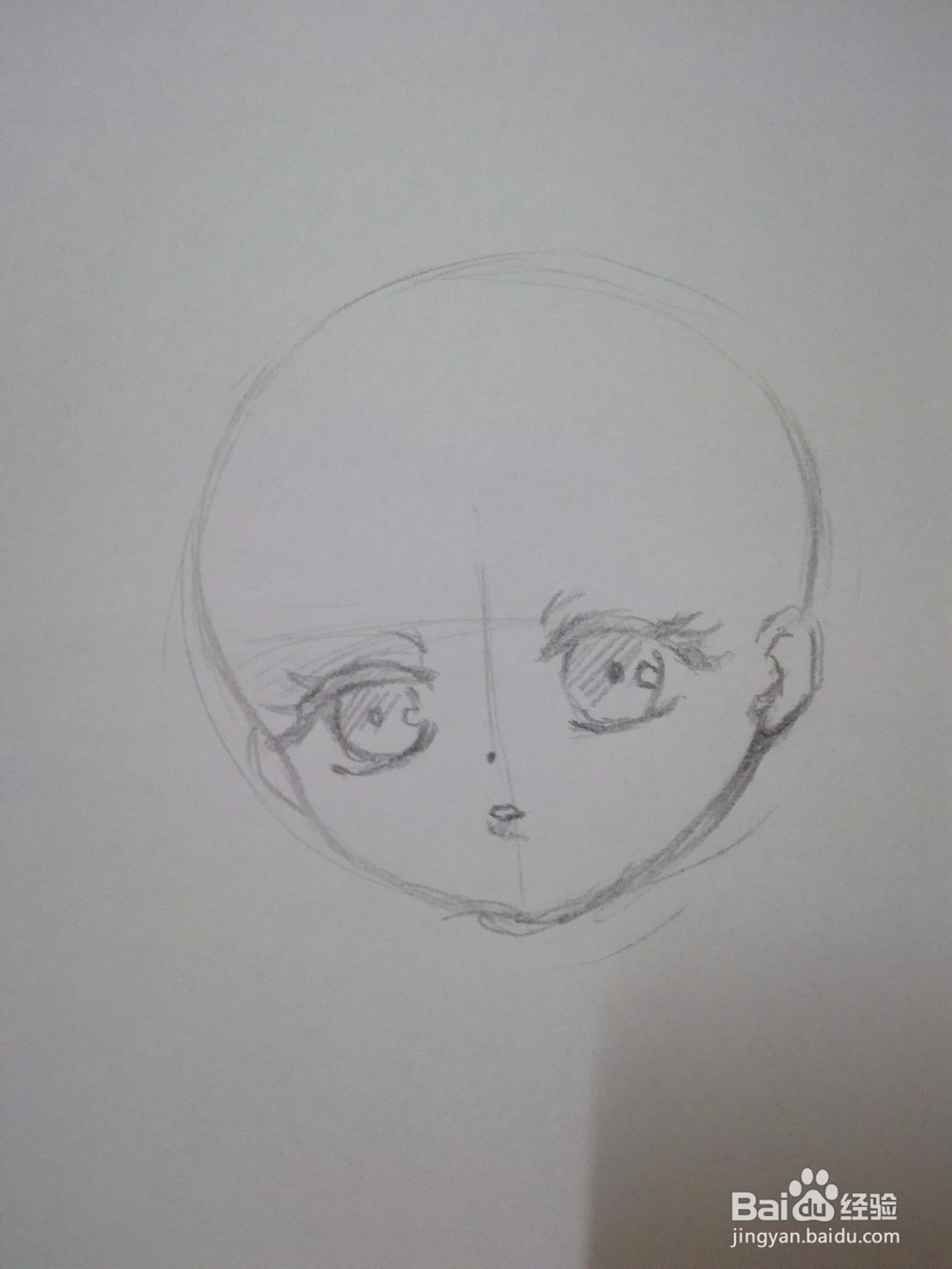 怎么画动漫人物头部和五官手绘线稿