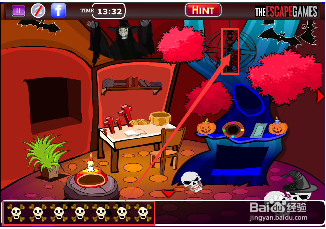 Flash游戏攻略：[21]汤姆万圣节逃脱