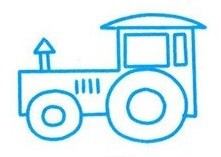 简笔画系列：如何画一辆拖拉机