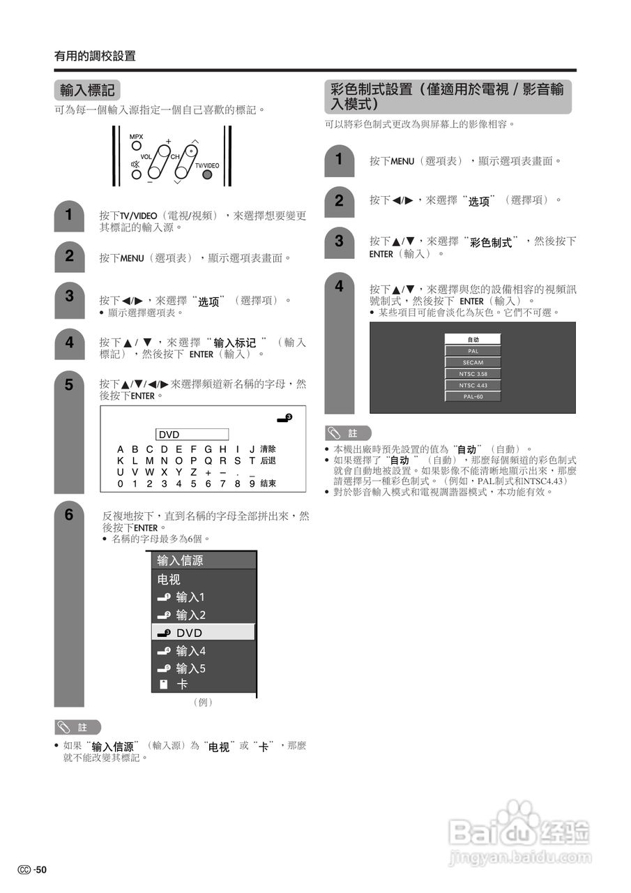 声宝LC-32G100H型液晶电视机说明书:[6]