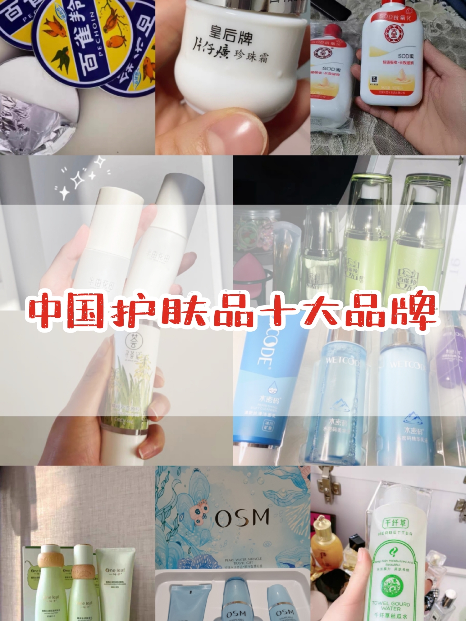 中国护肤品十大品牌排行榜