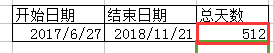 excel如何计算两个日期之间间隔的天数呢