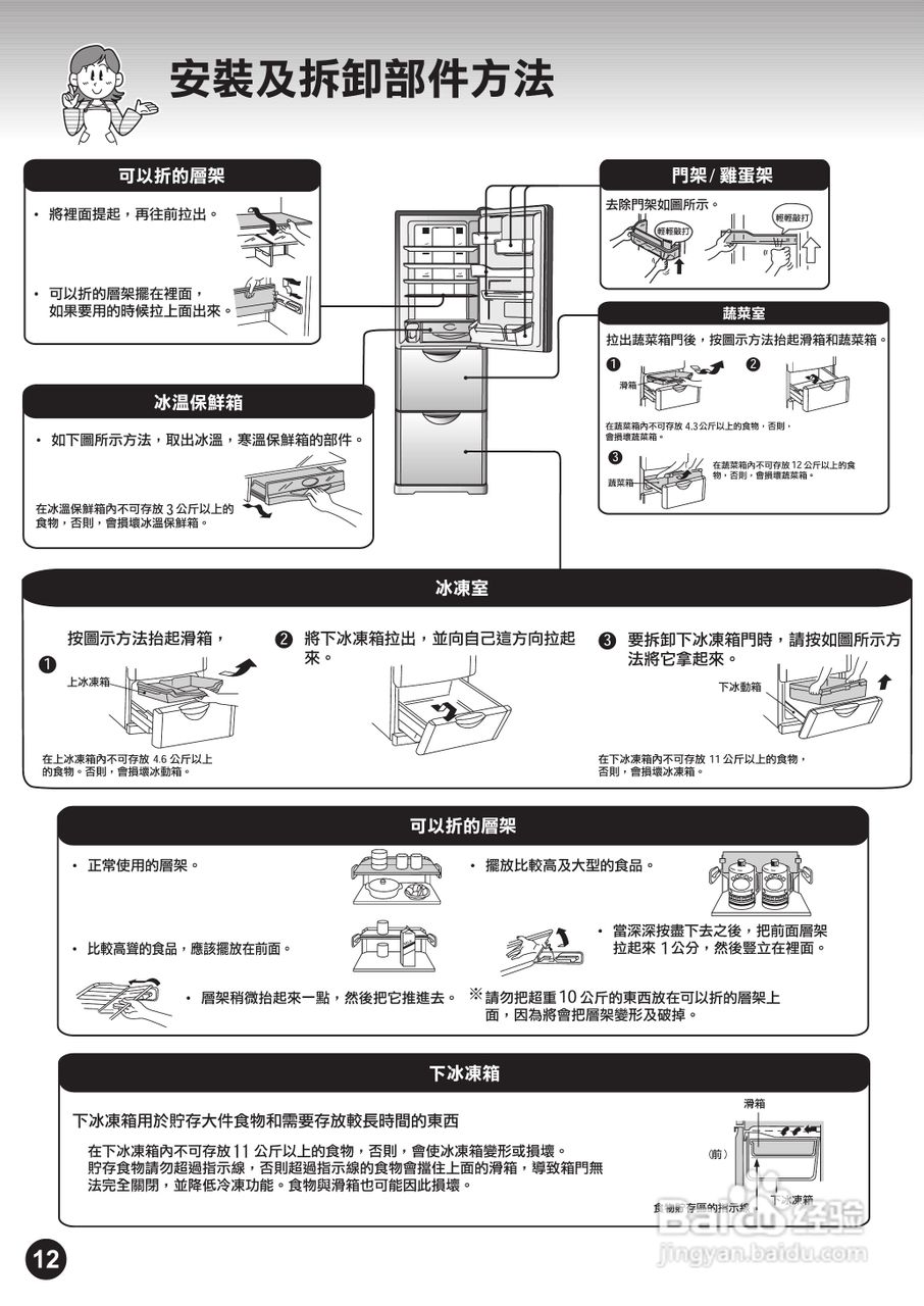 日立牌R-S37SVS型雪柜使用说明书:[2]
