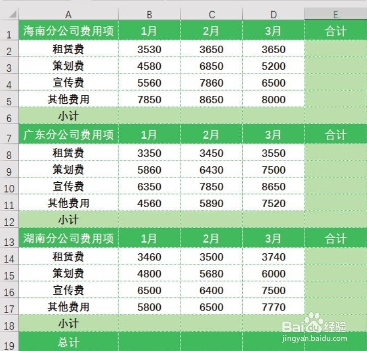 怎么用Excel快速进行隔行求和