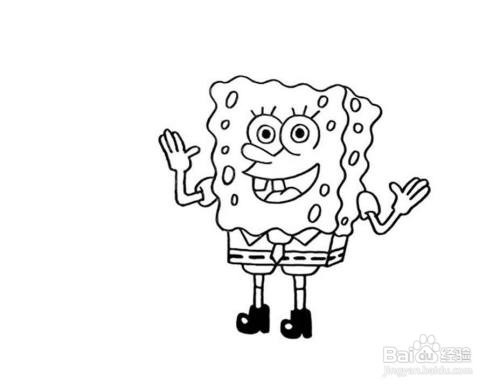 怎样海绵宝宝的简笔画教程