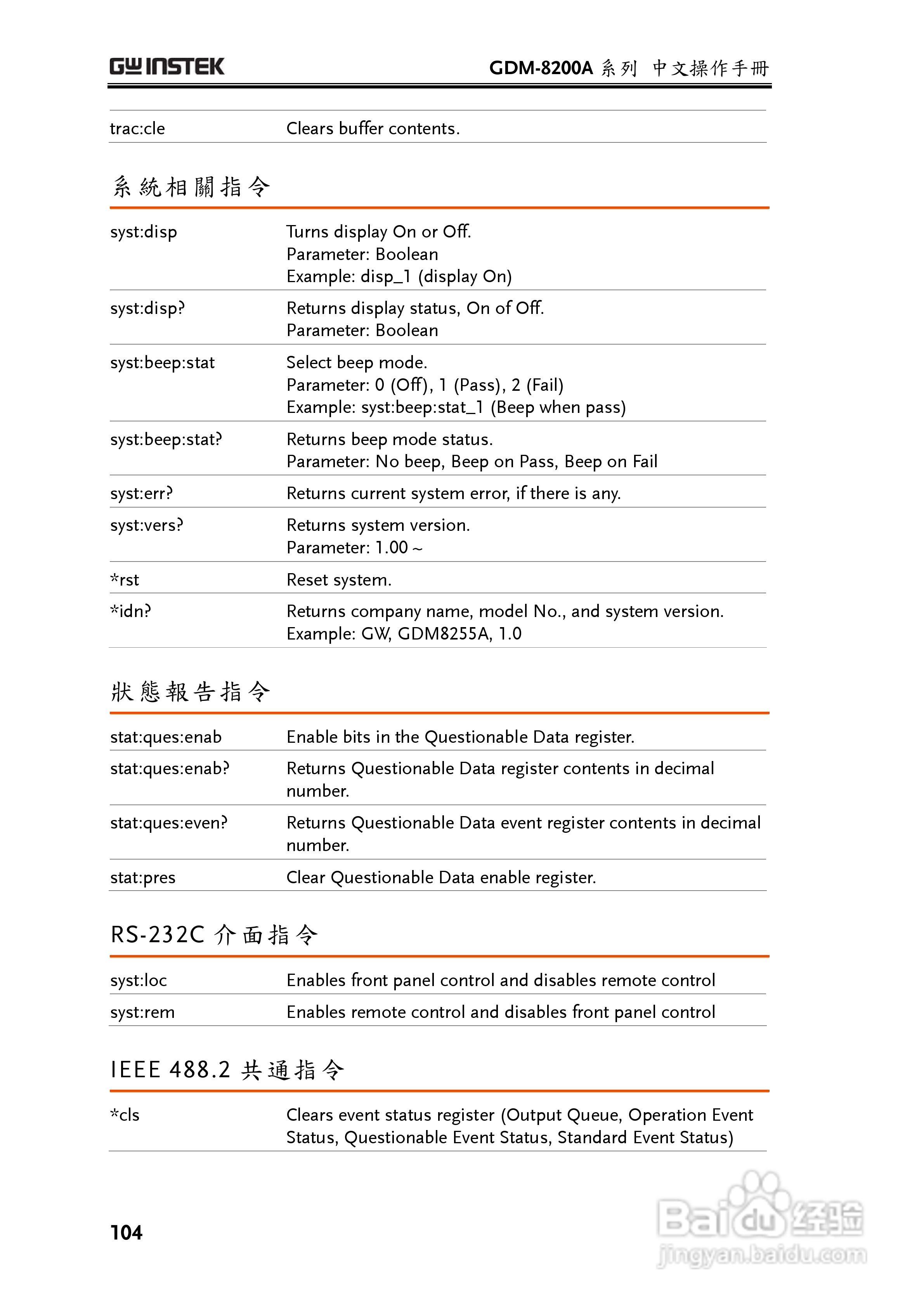 固纬GDM-8255A数字万用表使用说明书:[11]