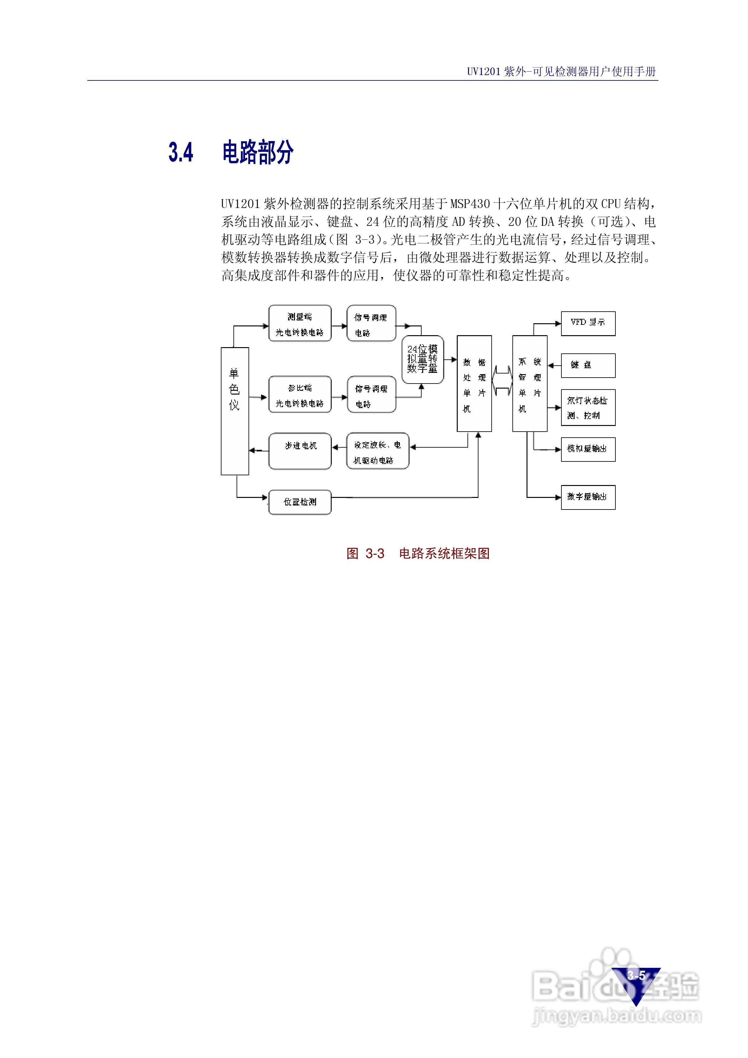 依利特UV1201紫外-可见检测器使用手册:[3]