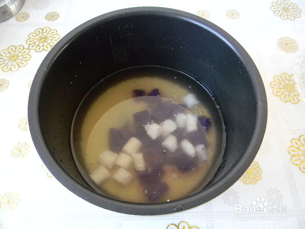 紫薯山药粥的制作方法