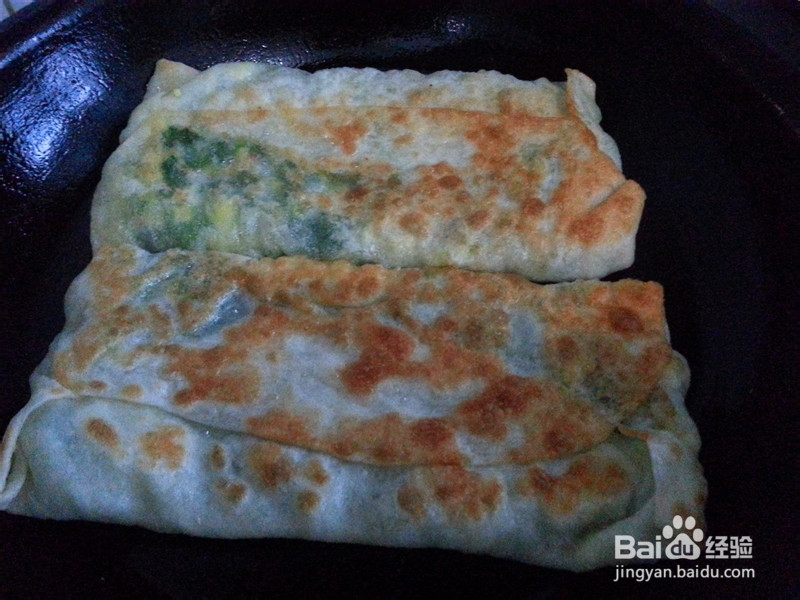 韭菜鸡蛋烙饼的做法