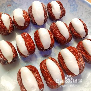红枣夹糯米的做法