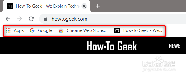 如何显示(或隐藏)Google Chrome书签栏