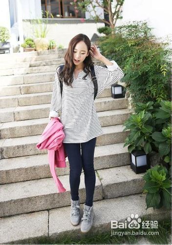 韩流街拍美女穿搭术显瘦显高超给力