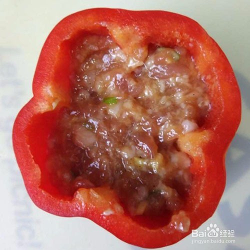 彩椒肉沫蒸蛋的做法