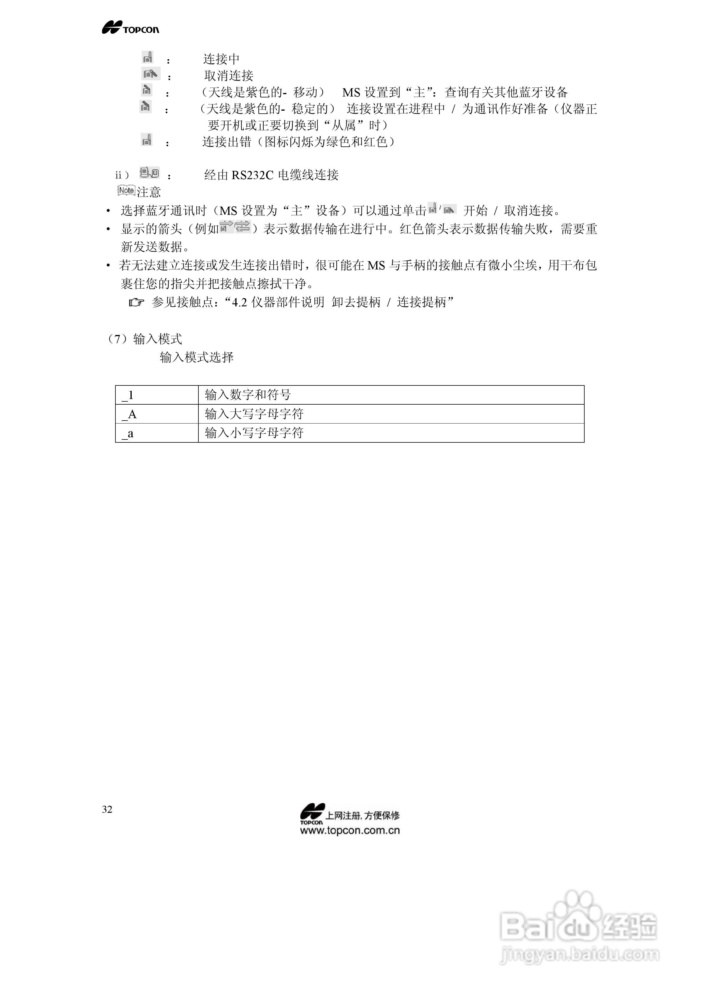 拓普康自动跟踪全站仪MS05A使用手册:[4]