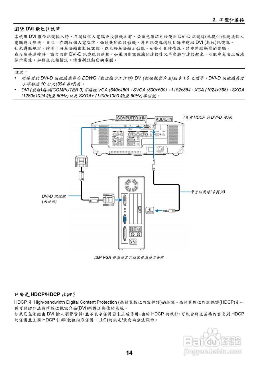 NEC NP2000/NP1000投影机使用手册:[3]