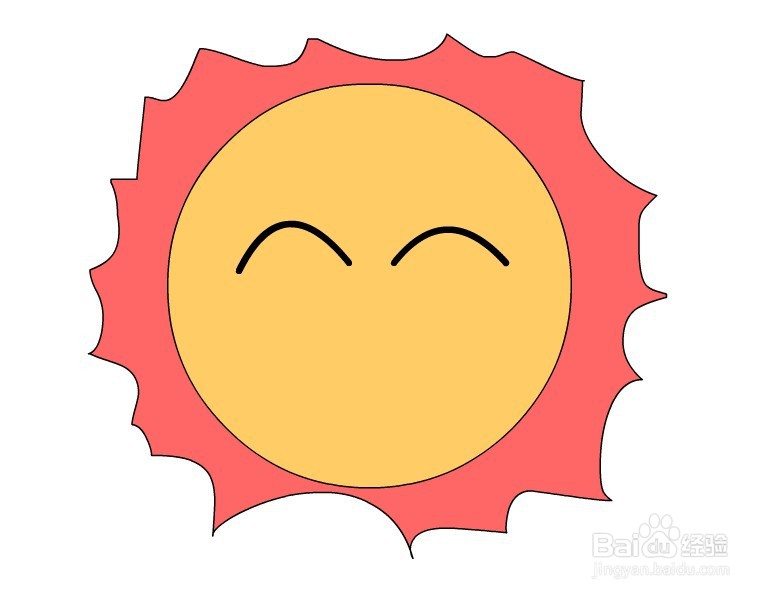flash如何绘制一个太阳公公的形象教程