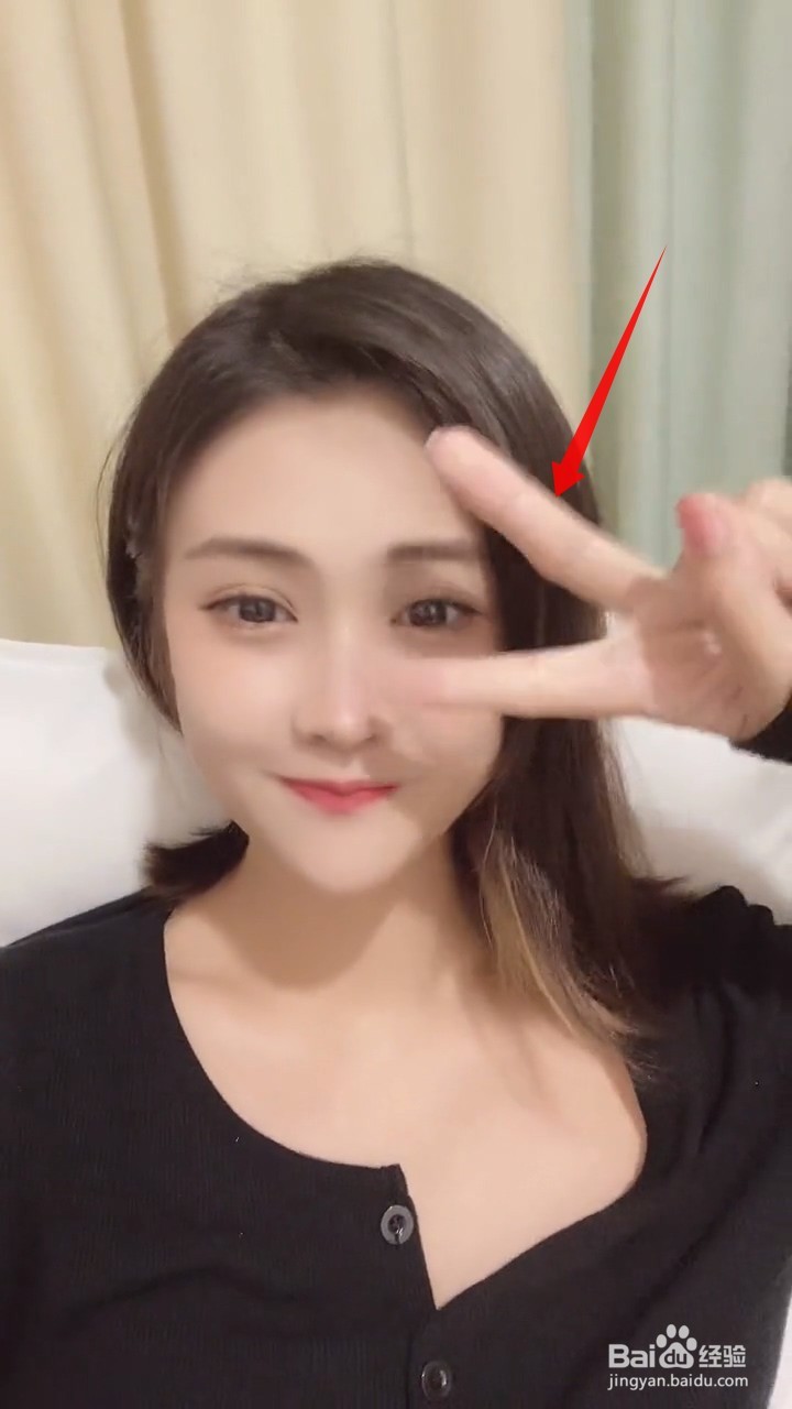 抖音ok手势放眼睛怎么弄