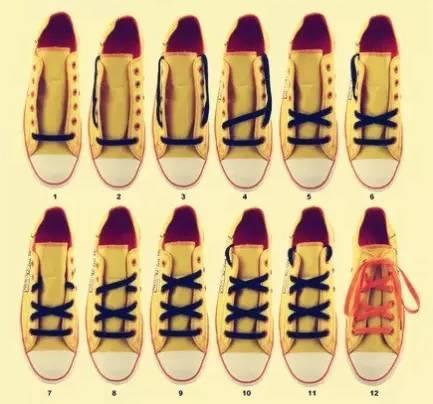 鞋带的几种技法图片