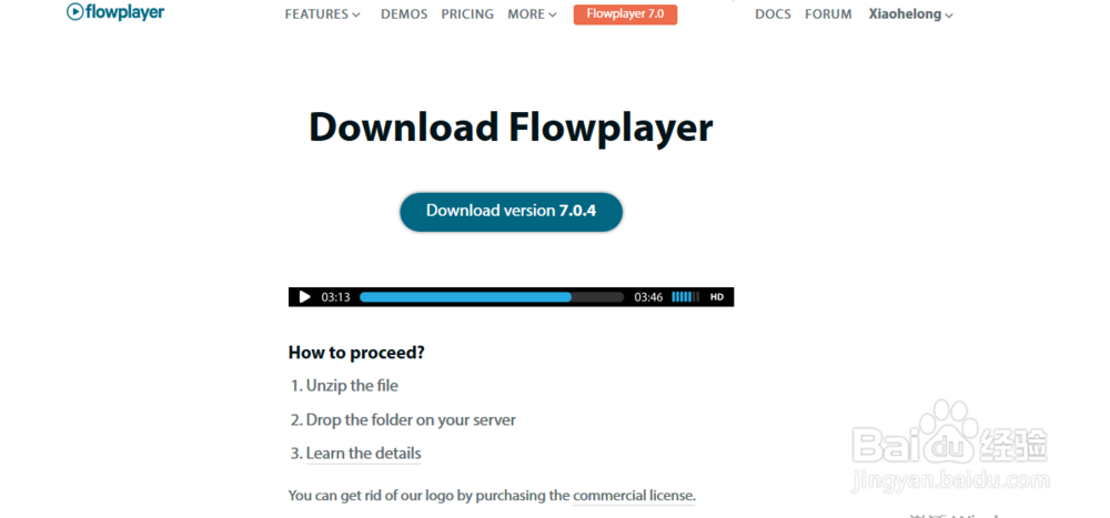 flowplayer怎么用