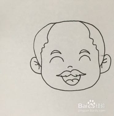 老人怎么画方法二