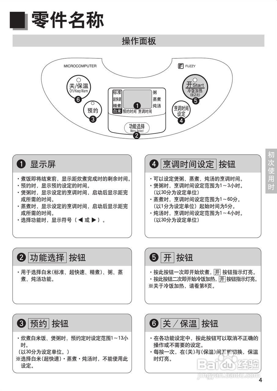 何大厨电饭煲说明书图片