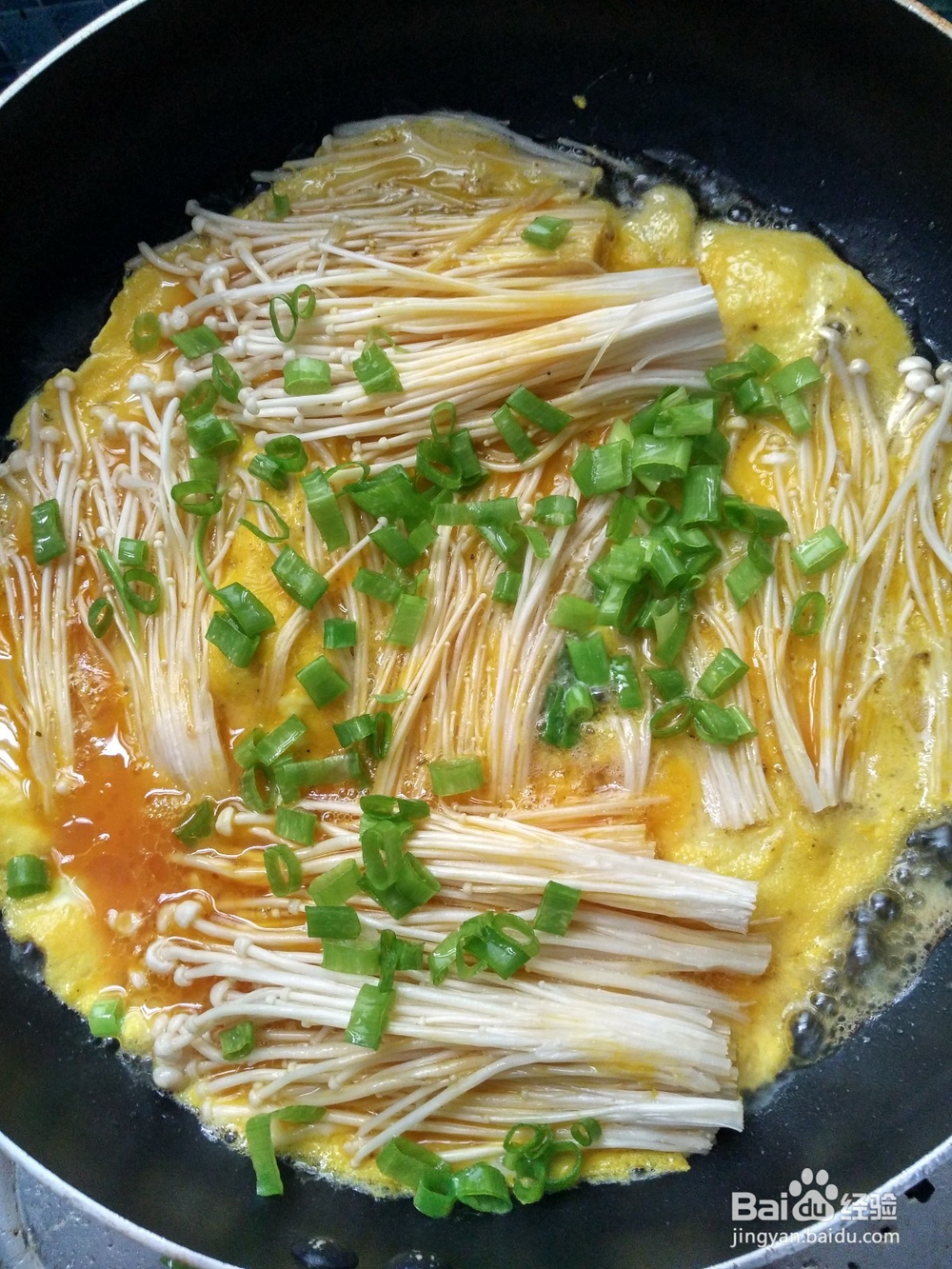 金针菇煎鸡蛋