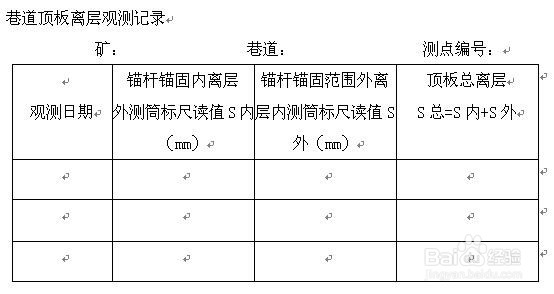 顶板离层仪平行式仪器技术特征和安装方法